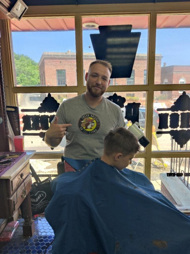 Adam at Punch Barbershop