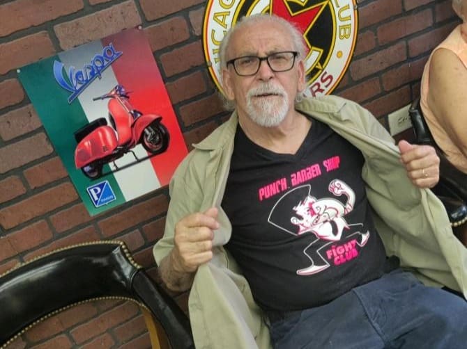 Vince Sr. at Punch Barbershop